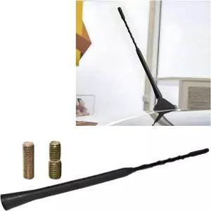 VCYOPN 차량용 안테나 교체 9.06인치 유연 고무 라디오 M5 M6 스레드 어댑터 세단 트럭 SUV용 유니버설