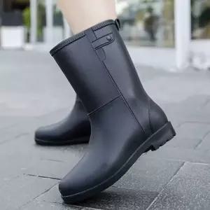 색상 예쁜 방수 여성 레인부츠 장마 철 긴 중목 남성레인부츠 롱레인부츠 미들레인부츠