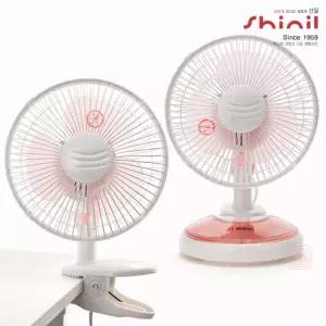 신일 20CM 집게형 탁상용 겸용 스탠드 미니 선풍기 2단풍속 3엽날개 소형선풍기 사무실 책상 아이들 공부방