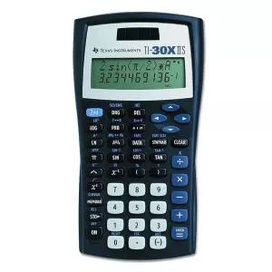 Texas Instruments TI-30X IIS 2-Line Scientific Calculator, 블랙 with 블루 Accents 포켓 공학용 계산기