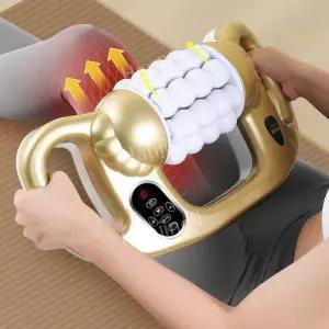 자동 무선 롤러 휴대용 돌돌이 종아리 마사지기 전신 다리 팔 헬스장 지압