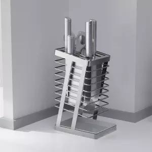 주방 보관함 스텐 칼블럭 수납 정리 스테인리스 올인원