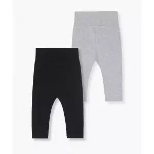 스탠다드 키즈 STANDARD KIDS 베이비 배앓이방지 레깅스 2팩 [블랙/멜란지 그레이] MKEUB0Z05-45 685734