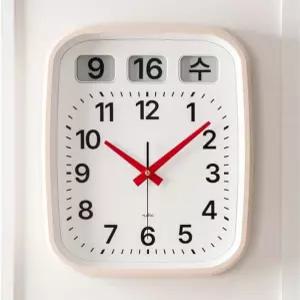 플라이토 이잉크 캘린더 플립 인테리어 무소음 벽시계