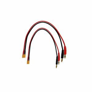 플라이 RC 2팩 XT30 수(MALE) 배터리와 RC 헬리콥터 쿼드콥터 리포 배터리용 충전기 어댑터 플러그 연결