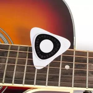 기타조율기 튜닝기 튜너 12톤가 조율 기능 4-in-1 LED 기타 픽 내장 디지털 기타우쿨렐레바이올린용 미끄럼