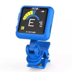 기타조율기 튜닝기 튜너 충전식 AT-102 블랙 블루 화이트 USB 내장 배터리 기타베이스우쿨렐레바이올린용