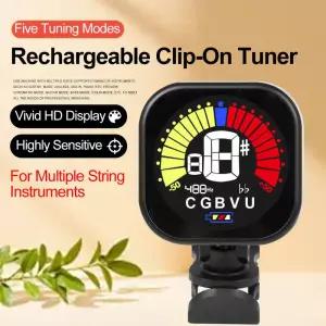기타조율기 튜닝기 튜너 기타 LCD 디스플레이 기타베이스우쿨렐레바이올린 휴대용 튜닝 충전식