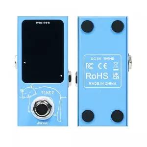 기타조율기 튜닝기 튜너 EROK 미니 반음계 페달 효LED 디스플레이 기타베이스 트루 바이패스 기타 Musical