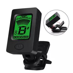 기타조율기 튜닝기 튜너 기타 일렉트릭 디지털 클립형 톤 우쿨렐레베이스 바이올린 360도 회전