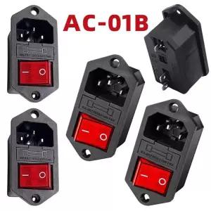 컴퓨터전원버튼 PC 본체 외부 파워 스위치 20개 3 핀 로커 10A 250V 컴퓨터 거치대 걸이 걸게 콘센트 전원