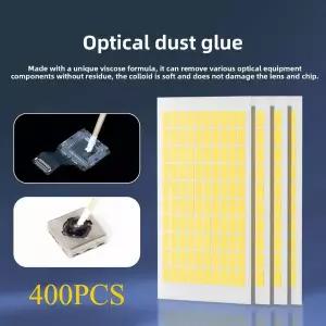 호환  400pcs 광학 스티커 먼지 청소 접착제 카메라 블루 렌즈 먼지 제거제 카메라 수리를 깨끗한 스티커