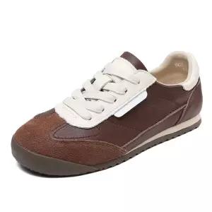 가을 빈티지 여친 스트랩 배색 MN 소가죽 스니커즈 워킹화 보드화 슈즈 덕훈화 2층 인기3