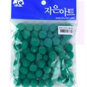 뿅뿅이15-초록 뽕뽕이 털방울 칼라솜 수예용품 미술재료