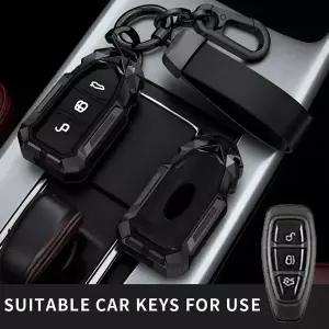 호환  포드 자동차 키 케이스 링 커버 하우징 포드 레인저 C-맥스 S-맥스 포커스 3 4 ST 몬데오 MK3 MK4 피