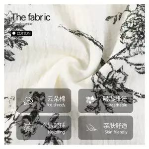 팽블몰 면 봄 가을 커플 잠옷세트 파자마 그림 긴팔 패드 기모노 세트 HO3