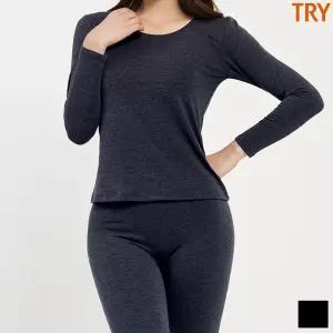 트라이 여성 라이트웜여상하세트G72 여자 내복 발열 dmG7+5HpN