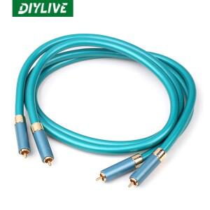 DIYLIVE HiFi 8N OCC Ortofon RCA 오디오 케이블 하이 엔드 CD 증폭기 - 공용 상호 연결
