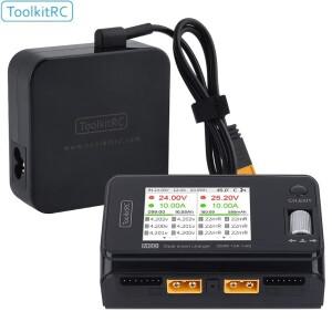 ToolkitRC M6D 500W 15A DC 듀얼 채널 미니 스마트 충전기 방전기, 1-6S Lipo 배터리 FPV 모델 Vs M8 용 전