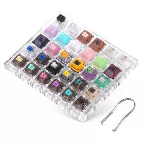 호환  듀록 키보드 스위치 테스터 사일런트 쉬림프 T1 아이스 킹 POM 피아노 및 마그네틱 키 스위치30개가