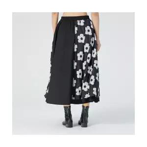 치마 여성용 쉬폰 봄가을 루즈핏 플라워 엠보 빅사이즈 CH1