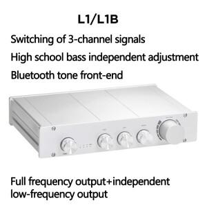 L1/L1B 프리앰프 2.0/2.1 채널 톤 HIFI 고음, 중음  저음 조정 Bluetooth 5.0 디코딩 블랙/실버