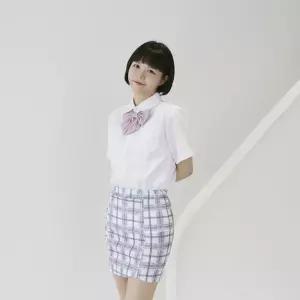 교복몰 퍼플 체크 스커트 교복 학생복 교복치마. qLZ8+4zJs