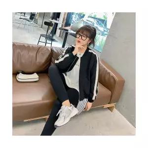 여성 바지 검정 샤크 슬림 봄가을 배기핏 빅사이즈 원템3