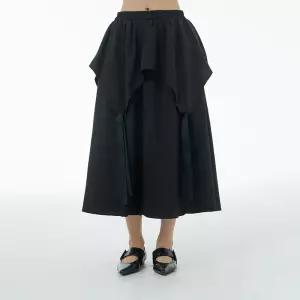 스커트 여자 여성 여름 루즈핏 슬림핏 테잎 가짜투피스 빅사이즈 KS1