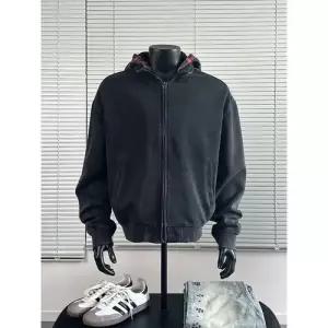 남사친 빈티지 투피스 카디건 봄가을 집업 가짜 후드티 커플 MF3