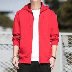 캐주얼 남성용 카디건 얇은 가디건 트렌드 집업 상의 지퍼 춘추면 후드 MF3