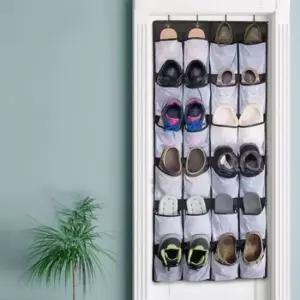 [생활] 다용도 메쉬 수납 포켓 좁은 공간 문걸이 신발 정리함