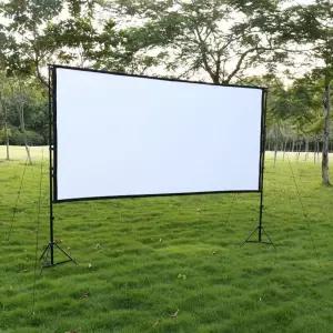 빔프로젝트 빔스크린 대형 캠핑용 캠핑 방수 야외 250인치