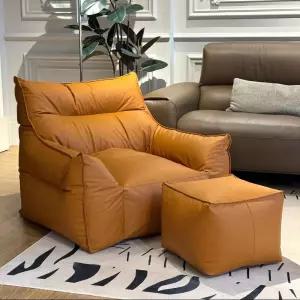 1인 가죽 빈백 1인용 체어 쿠션 좌식 소파 스툴 거실