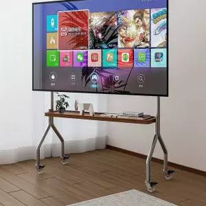 이동식 티비거치대 바퀴형 티비받침대 80인치까지 초대형 TV스탠드