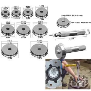 호환  Peilin 휠 베어링 설치 도구 외부 링 시트 오일 씰 고무 슬리브 프레스인