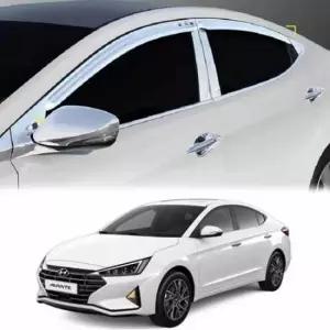 [CAR] 더뉴 아반떼 AD 썬바이져 크롬 몰딩 자동차 창문 빗물받이