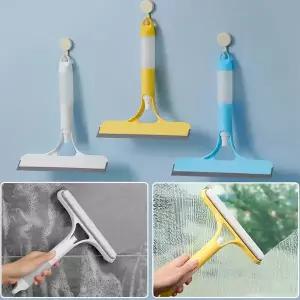 호환  스프레이 병이 포함된 3-in-1 스퀴지 - 유리거울앞유리 클리너 가정 및 자동차용 극세사 스크러버.