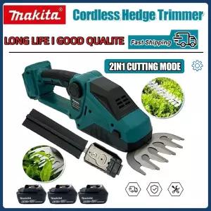 호환  마키타 휴대용 전기 잔디 가위 무선 헤지 트리머 2-in-1 작동식 관목 트리머 전동 공구