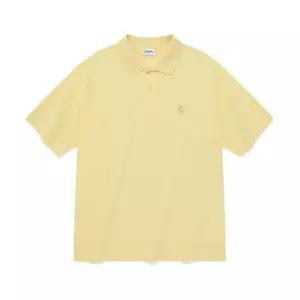 COVERNAT C 로고 쿨 피케 티셔츠 옐로우 CO2402ST36YL