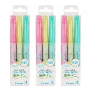 프릭션 라이트 소프트컬러 형광펜 3색 3P 지워지는펜 3색형광펜