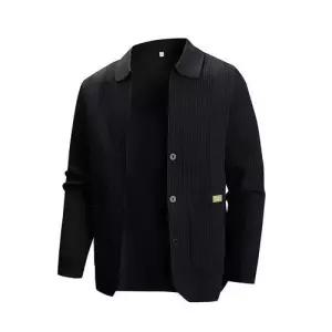 남성 니트 캐주얼 빅사이즈 칼라넥 카디건 터틀넥 원픽1