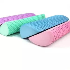 하프 폼롤러 반달형 반쪽 반원 샤프트 마사지 필라테스