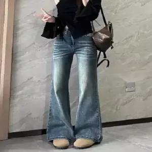 팬츠 빈티지 여친 데님 빅사이즈 청바지 슬림핏 부츠컷 OP1