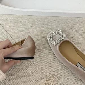 여사친 검정 키높이 봄가을 단화 세무 플랫 이브닝화 프렌치 슈즈 원픽3