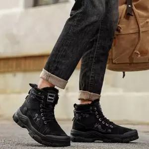 남성 두툼한 플랫폼 하이탑 스타일 워커 레이스업 디자인 발조절 부츠 남자워커 패션워커