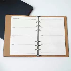 채움 6공 주간 다이어리 속지 리필내지 180매 A5 6공다이어리속지 다이어리리필속지리필