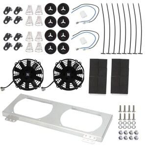 트루쿨 40k 휴런 스피드 데랄을 위한 오토비치 듀얼 팬 슈라우드 키트 8인치