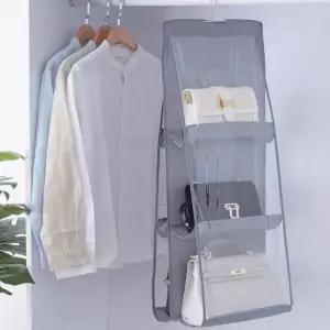 핸드백정리보관 투명가방정리함 6칸수납정리대 핸드백수납 다용납함 핸드백보관