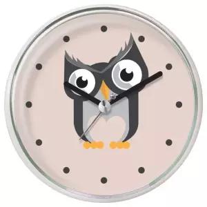 흡착시계 다용도 캐릭터 방수시계 CN-849CA부엉이A 미니시계 욕실시계 작은시계